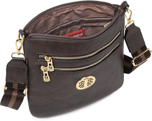 Vista 86 de Montana West Bolsos cruzados para mujer con múltiples bolsillos y correa ajustable