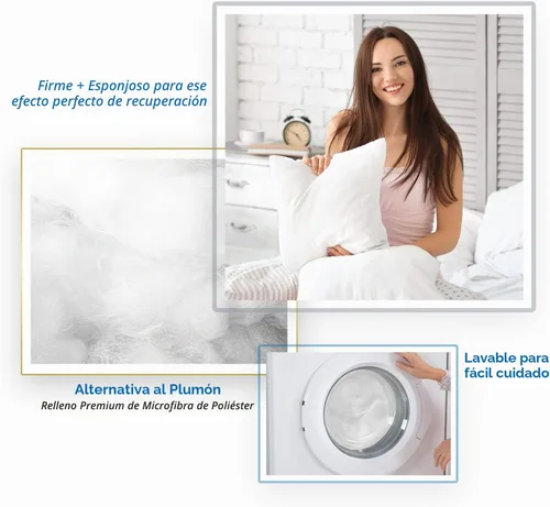 Vista 4 de Nestl Almohadas Decorativas para Sofá, Relleno de Almohada 12x18, Almohada Decorativa Suave, Rellenos de Almohada Ligeros 12x18, Almohadas para Sofá