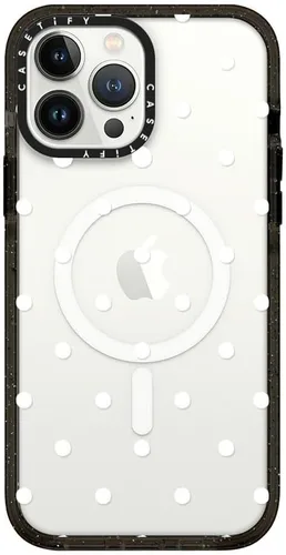 Vista 320 de CASETiFY Funda Impact para iPhone 13 [Protección contra caídas de grado militar 4X de 8.2 pies/Compatible con Magsafe] - #1 Mom - Transparente