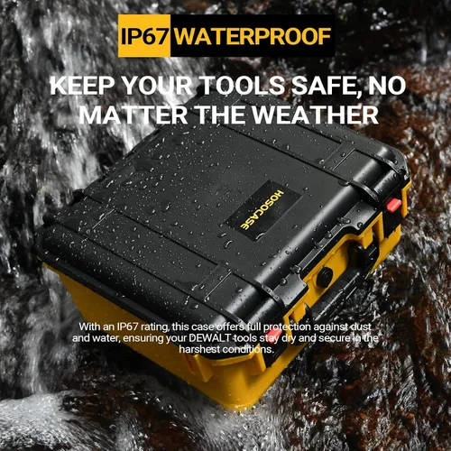 Vista 5 de HOSOCASE - Funda rígida para llave de impacto inalámbrica Dewalt 20V Max DCF900 Waterproof Tool Box for Dewalt Impact Wrench
