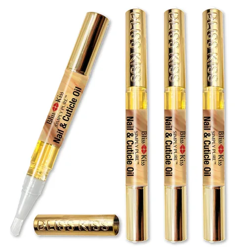 Vista 10 de NUEVO Bliss Kiss simplemente aceite puro de cutícula y uña kit principiante