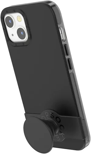 Vista 4 de PopSockets Funda para iPhone 13 Pro con agarre y deslizamiento para teléfono, funda para iPhone 13 Pro - Negro
