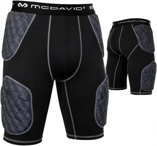 Vista 9 de McDavid Football Girdle for Men - Durable & Breathable 5-Pad Girdle with Hard-Shell Thigh Guards for Padded Support, Ideal for Football & Lacrosse