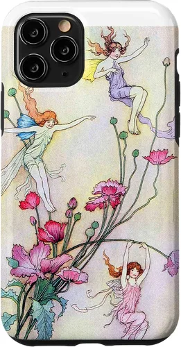 Vista 13 de Carcasa para iPhone 12, diseño de flores de baile de Warwick Goble