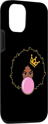 Vista 3 de Funda para iPhone 15, diseño de melanina, diseño de melanina, color rosa mágico