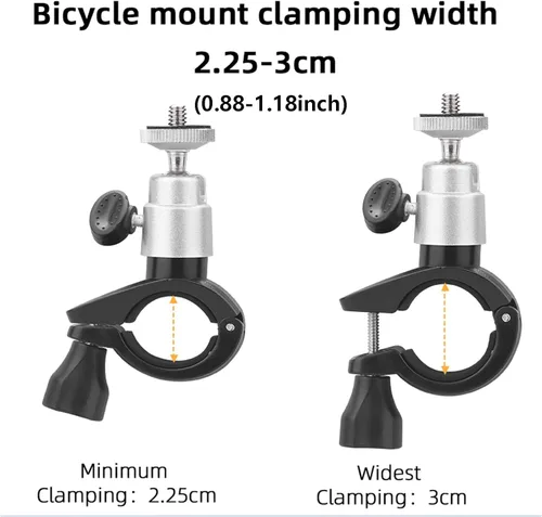 Vista 3 de Adaptador de soporte de bicicleta para DJI RC/RC2 Controlador de bicicleta Soporte de montaje para manillar de bicicleta Soporte de abrazadera Base