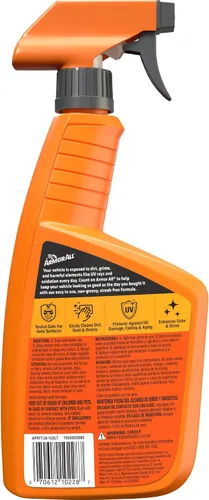 Vista 8 de Protector original Armor All (800 ml) Car cleaning spray, dashboard cleaner for car interior safe on vinyl, rubber, plastic; apply with cloth, not