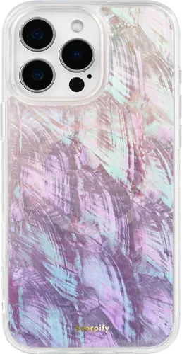Vista 24 de SCORPIFY Funda para iPhone 15 Pro Max [Compatible con MagSafe] con Diseño de Estampado de Leopardo Guepardo Negro Mate, Linda Funda Magnética