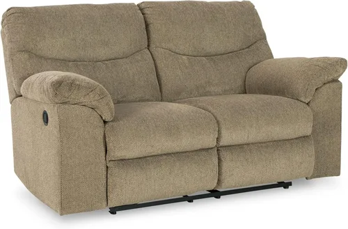 Vista 17 de Signature Design by Ashley Alphons - Sofá biplaza reclinable de transición, color gris claro