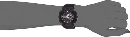 Vista 4 de Casio Baby-G BA-110GA-1ADR Reloj digital de cuarzo negro para mujer Negro Deportes