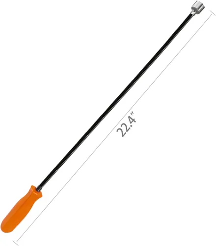 Vista 2 de Herramienta de recogida magnética flexible, palo de recogida extensible y plegable, extensible hasta 22.8” con capacidad de tracción de 20LB, útil