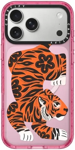 Vista 79 de CASETiFY Impact iPhone Air Case [Delgada/Compatible con Magsafe / 8.2 ft. Protección contra Caídas de Grado Militar 4X] - Lazos - Rosa Arcos