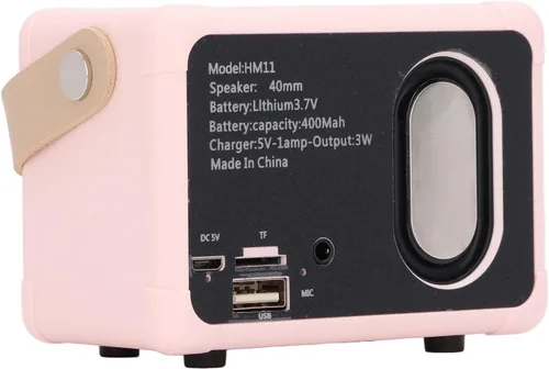 Vista 9 de GOWENIC Altavoz Bluetooth retro, pequeño altavoz Bluetooth lindo antiguo para cocina, dormitorio, oficina, fiesta, al aire libre, programa de radio