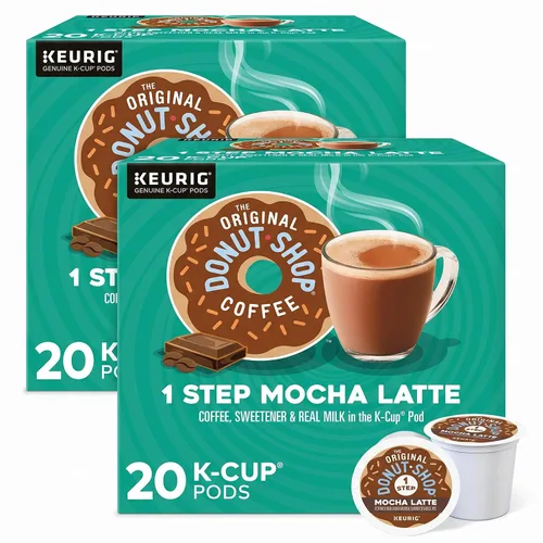 Vista 14 de The Original Donut Shop - Cápsulas de Caramel Latte para Single-Serve Keurig K-Cup, café saborizado, 20