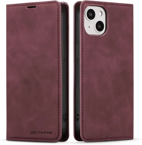 Vista 55 de QLTYPRI Funda tipo cartera para iPhone Air, 3 tarjeteros, color negro Funda de piel sintética de alta calidad, cierre magnético, soporte