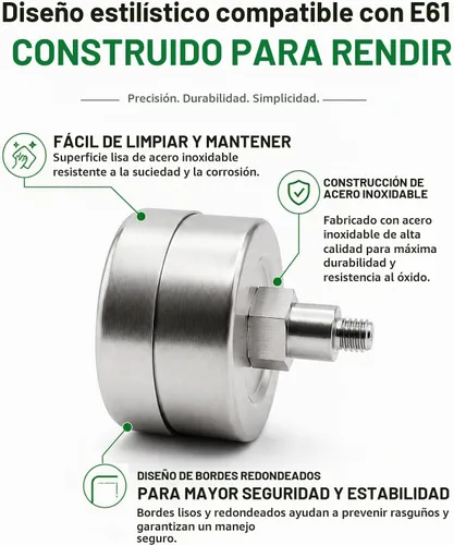Vista 4 de E61 Group Medidor de bomba de presión de cabeza para cafetera espresso accesorios de preparación