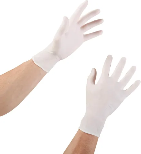 Vista 5 de McKesson Confiderm Disposable Latex Exam Glove Standard Cuff Length