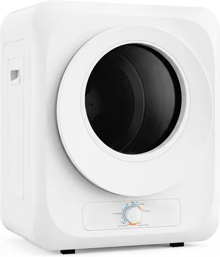 Vista 9 de COSTWAY Secadora de ropa compacta de 1.5 pies cúbicos con panel de control