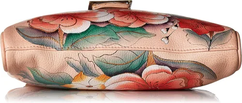 Vista 4 de Anna by Anuschka Genuine Leather Travel Organizer Triple Compartment - Hand-Painted Original Artwork