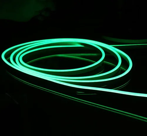 Vista 9 de Tira de luz LED RGB de silicona de neón flexible, impermeable, multicolor, control remoto para el hogar, jardín, decoración arquitectónica