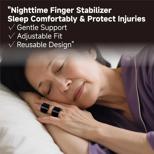 Vista 6 de SUNBURST Férula para dedos: gatillo ajustable para dedos pulgar, índice y medio, fácil ajuste con una sola mano, transpirable y reutilizable