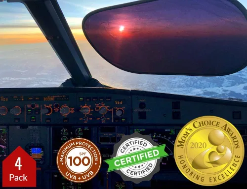 Vista 11 de kinder Fluff Sombras para Ventanas de Coche (4Pack) - La Única Sombra Solar Certificada para Ventanas de Coche para Bebés, Comprobada para Bloquear