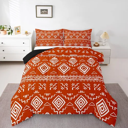 Vista 31 de Erosebridal Southwestern - Juego de edredón tamaño individual, diseño étnico étnico, geométrico, bohemio, azteca, para niños, adolescentes, adultos