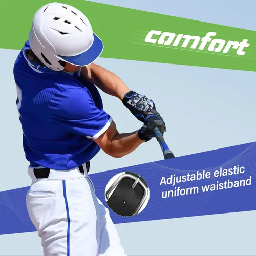 Vista 5 de Hercicy 12 cinturones de béisbol, cinturones de sóftbol a granel para adultos y jóvenes, cinturón de fútbol ajustable para niños y niñas