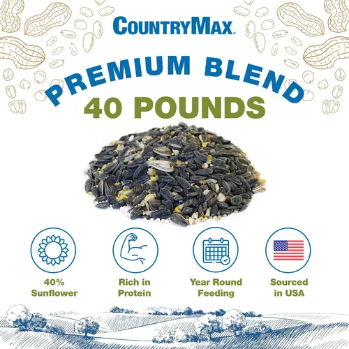 Vista 2 de Backyard Seeds - Bolsa a granel de mezcla de semillas de pájaro prémium de Mezcla prémium