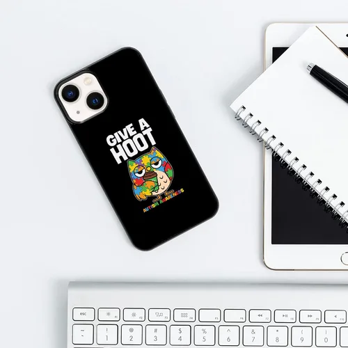 Vista 4 de Give A Hoot - Funda para iPhone 16, 15, 14, 13, 12, 11 Pro Max, Galaxy S25, S24, S23, S22, S21, FE, Ultra Plus, Note 20, A16, A15, A14, A54, Moto