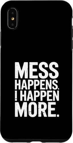 Vista 11 de Mess Happens I Happen More Funny Toddler Chaos Case for iPhone 17