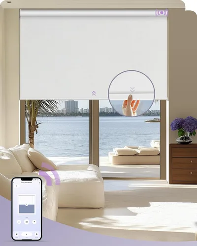 Vista 15 de Graywind Persianas motorizadas con sistema de resorte, persianas manumáticas opacas personalizadas, control por aplicación, persianas automáticas