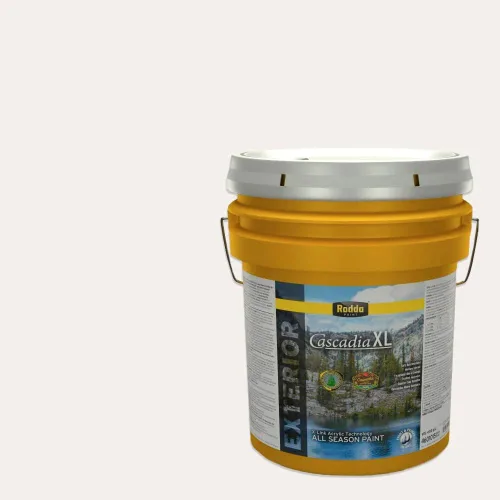 Vista 25 de Rodda Paint CASCADIA XL - Pintura e imprimación satinada para exteriores en uno, cuarto de galón, color blanco