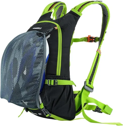 Vista 5 de Mochila de ciclismo al aire libre, 18L, color negro