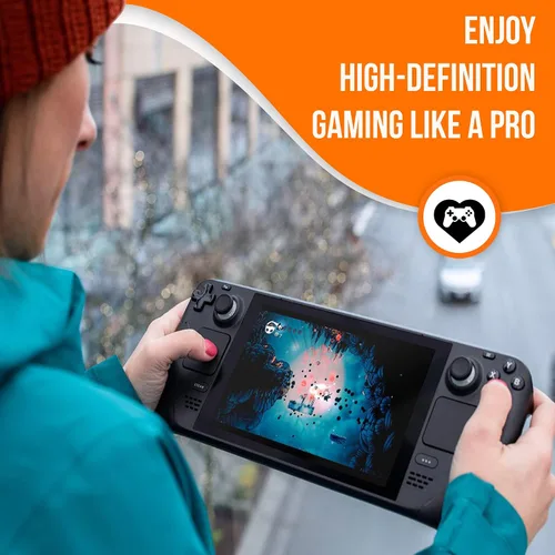Vista 9 de Game Depot Steam Deck Video Game System Protective Bundle 2 Glass Protectors, 1 Silicone Console Case, and 2 Cleaning Kits Ultimate Protection