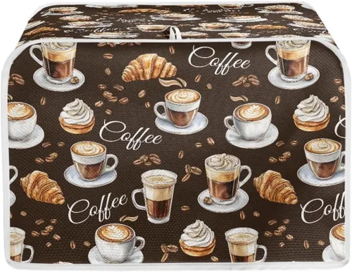 Vista 13 de Mumeson Fundas para tostadoras de café, a prueba de polvo, protección de huellas dactilares, ligeras, cubiertas para horno tostador de 2 rebanadas