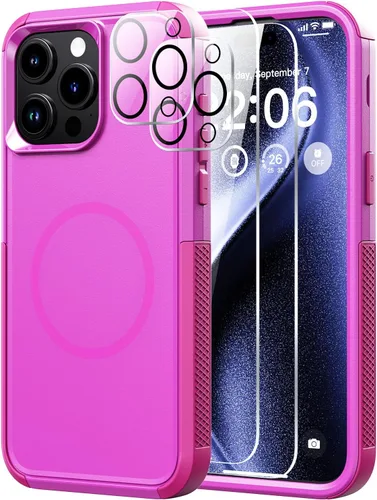 Vista 61 de Diverbox Funda para iPhone 13 [compatible con MagSafe] [con protector de pantalla] [a prueba de golpes] [a prueba de caídas] Funda de protección
