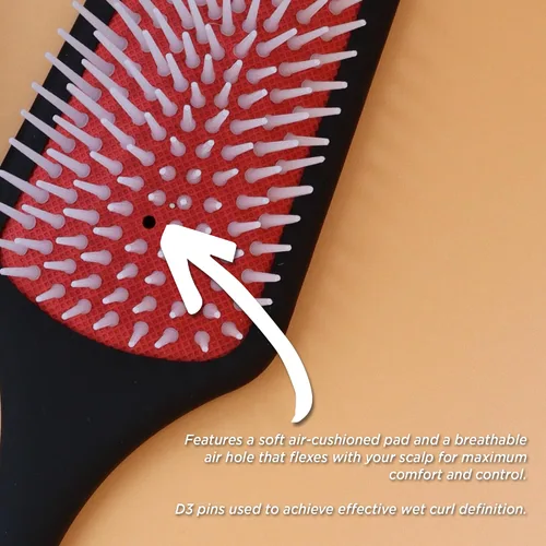 Vista 7 de Denman Cepillo de Paleta para Desenredar y Peinar – Desenredador y Estilizador para Cabello Húmedo o Seco para Cabello Rizado, Crespo, Liso, Grueso