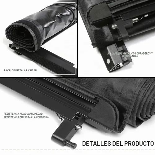 Vista 4 de Cubierta enrollable suave para Ford F-150 2004-2026 de 5.5 pies Soft Roll Up Negro mate