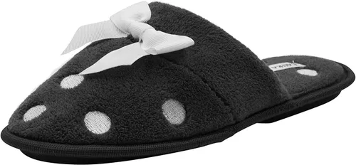 Vista 3 de Laura Ashley Pantuflas bordadas suaves de Terry Scuff para mujer