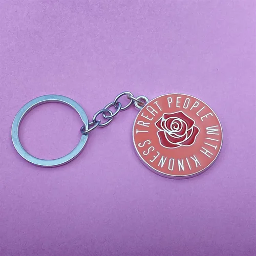 Vista 6 de xyqcy One Direction Gift Treat People with Kindness Keychain para fanáticos de Harry Merch, joyería para ella y él, madre, hija, hermanas, amigos