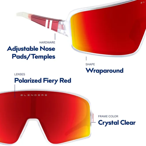 Vista 108 de Blenders Eyewear Eclipse X2 - Gafas de sol polarizadas - Lente envolvente - 100% protección UV - Para hombres y mujeres
