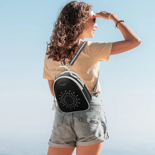 Vista 32 de T1953 Mochila para mujer, de piel sintética, para regalo para niñas y mujeres