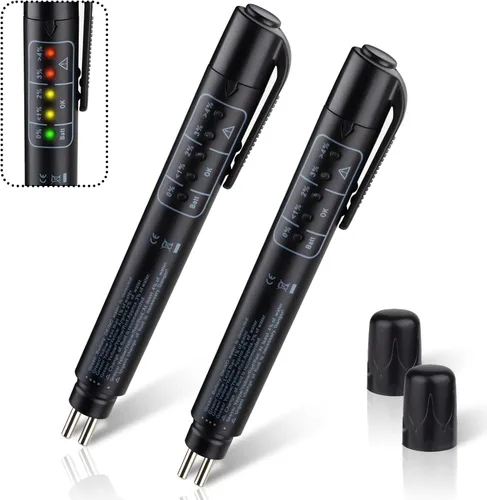 Vista 8 de ecocstm Probador de Líquido de Frenos, Probador de Humedad de Líquido de Frenos, Probador de Líquido de Frenos en Pluma con 5 Indicadores LED