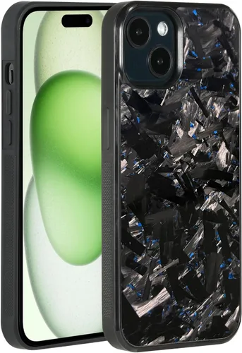 Vista 16 de Grip Series - Funda para iPhone 15 con fibra de carbono forjada real, diseño de bordes agarres, compatible con carga inalámbrica, compatible