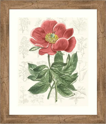 Vista 17 de Amanti Art Vision Studio - Lienzo decorativo para pared, 24 x 20 pulgadas, diseño de jardín de flores de peonía, arte de pared de flores, decoración