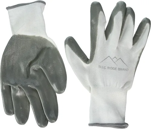 Vista 2 de Blue Ridge Brand™ Guantes de trabajo - Guantes de nitrilo - Guantes de agarre de goma - Guantes de trabajo para hombre - Guantes de seguridad