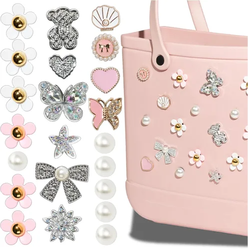 Vista 26 de Mon Caramel Resina Bolsa de Playa Accesorios Encantos,Resina Playa Totes Accesorios Insertos,Daisy Flower Bag Charms