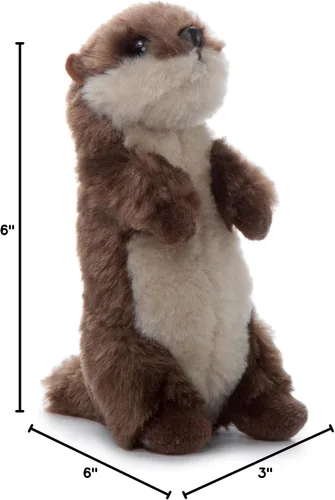 Vista 11 de The Petting Zoo Animal de Peluche de Nutria de Río, Regalos para Niños, Animales Salvajes Wild Onez Babiez, Juguete de Peluche de Nutria de Río de 6
