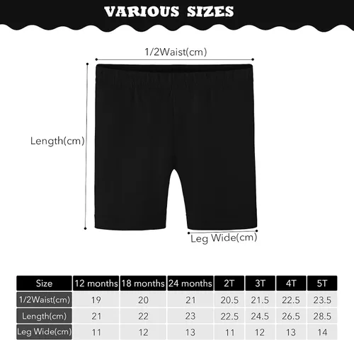 Vista 2 de Ruisita Paquete de 6 medias cortas de algodón para niña, pantalones cortos de baile gruesos, pantalones cortos de ciclismo de alta calidad